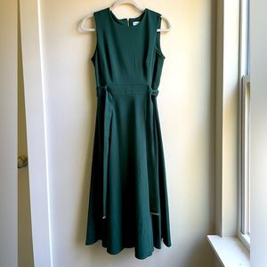 Calvin Klein Forest Green Long Sleeveless Dress
